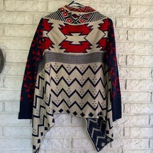 Tribal print cardigan